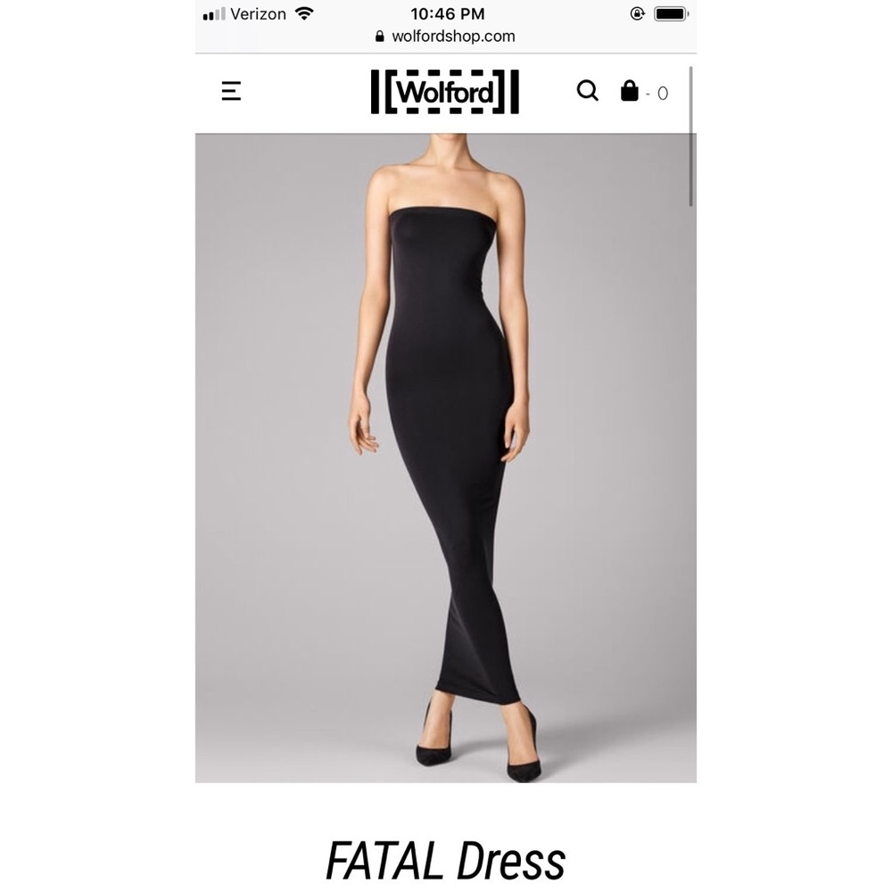 NWT Wolford FATAL dress S - Black